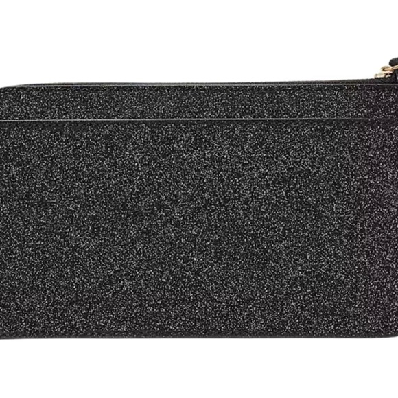 Kaye Spade medium size wristlet Glitter mixed-Black